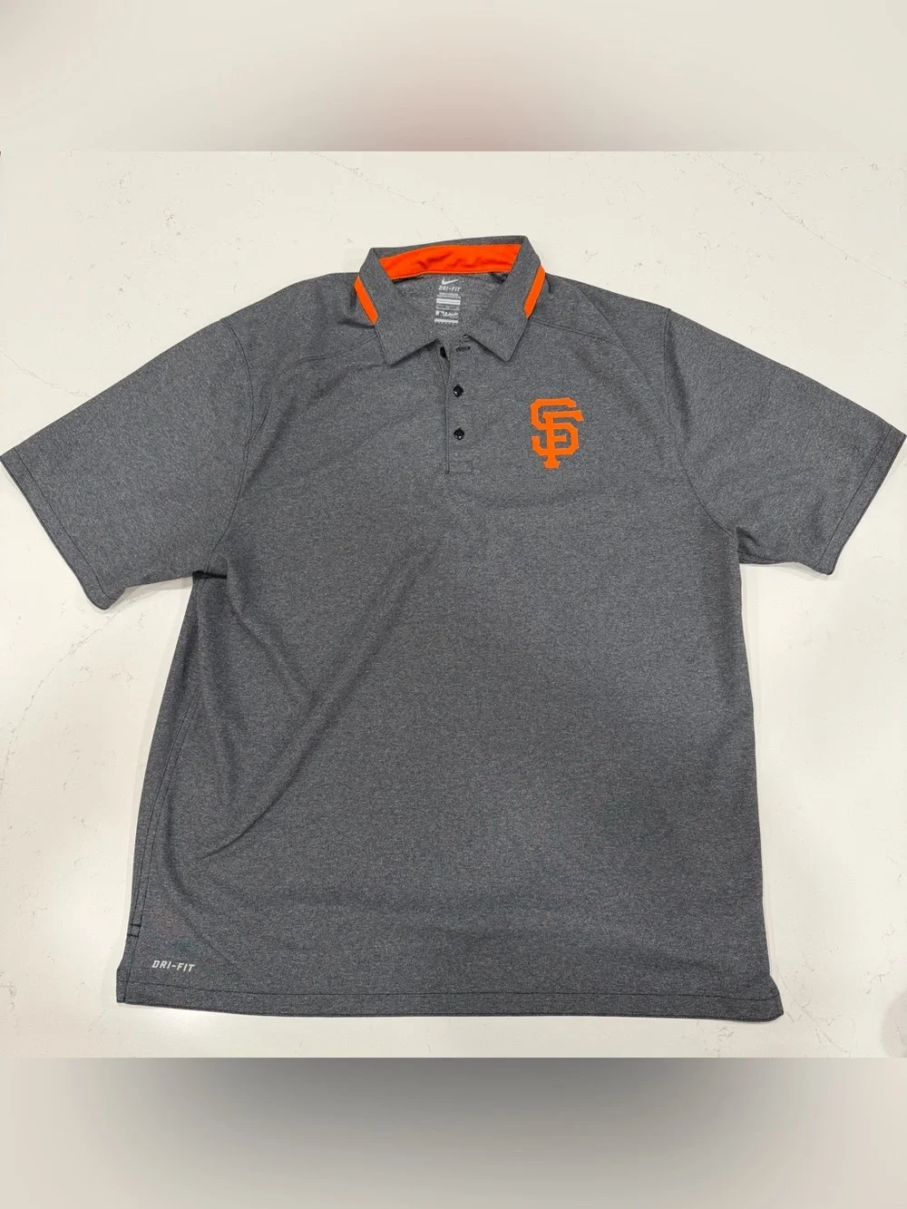 Nike Men’s MLB Dri-Fit San Francisco Giants Gray Polo - XL